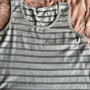 Calvin Klein Gray Silver Cami 2X